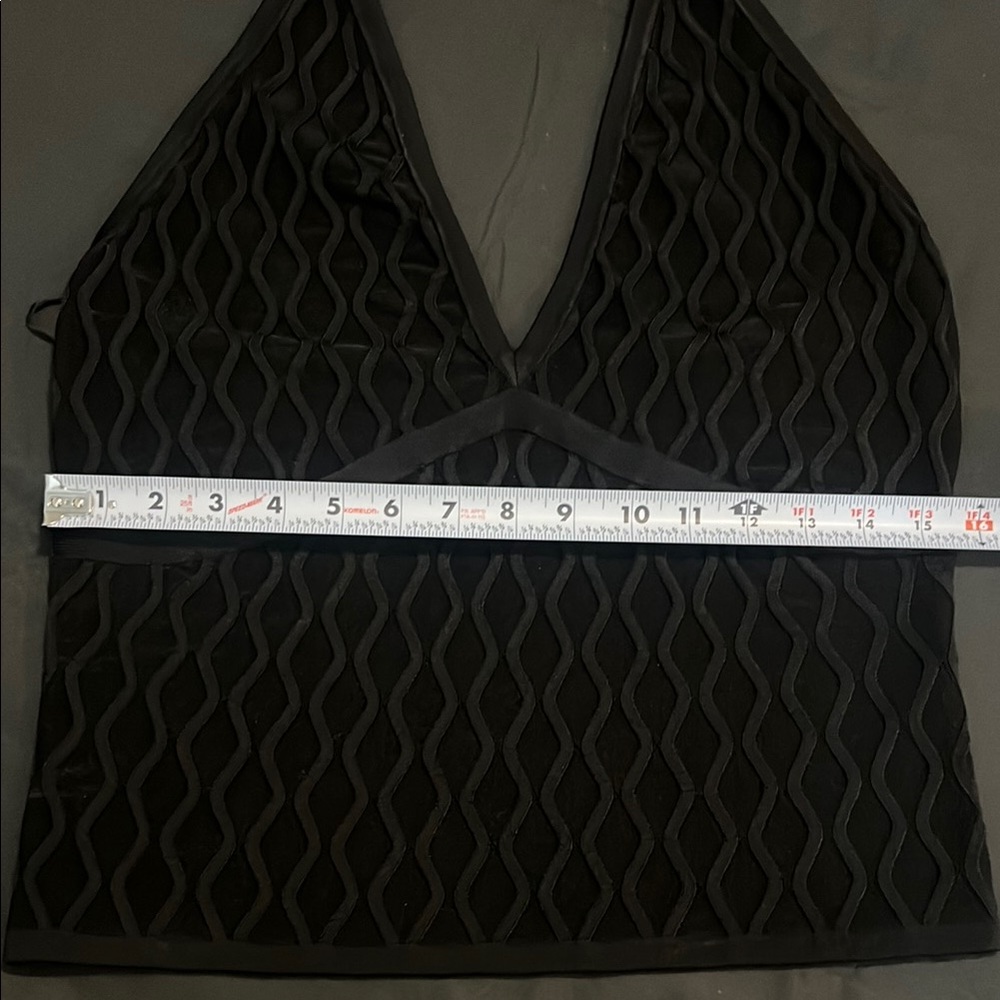 Elegant Black Halter Top - Picture 6 of 8
